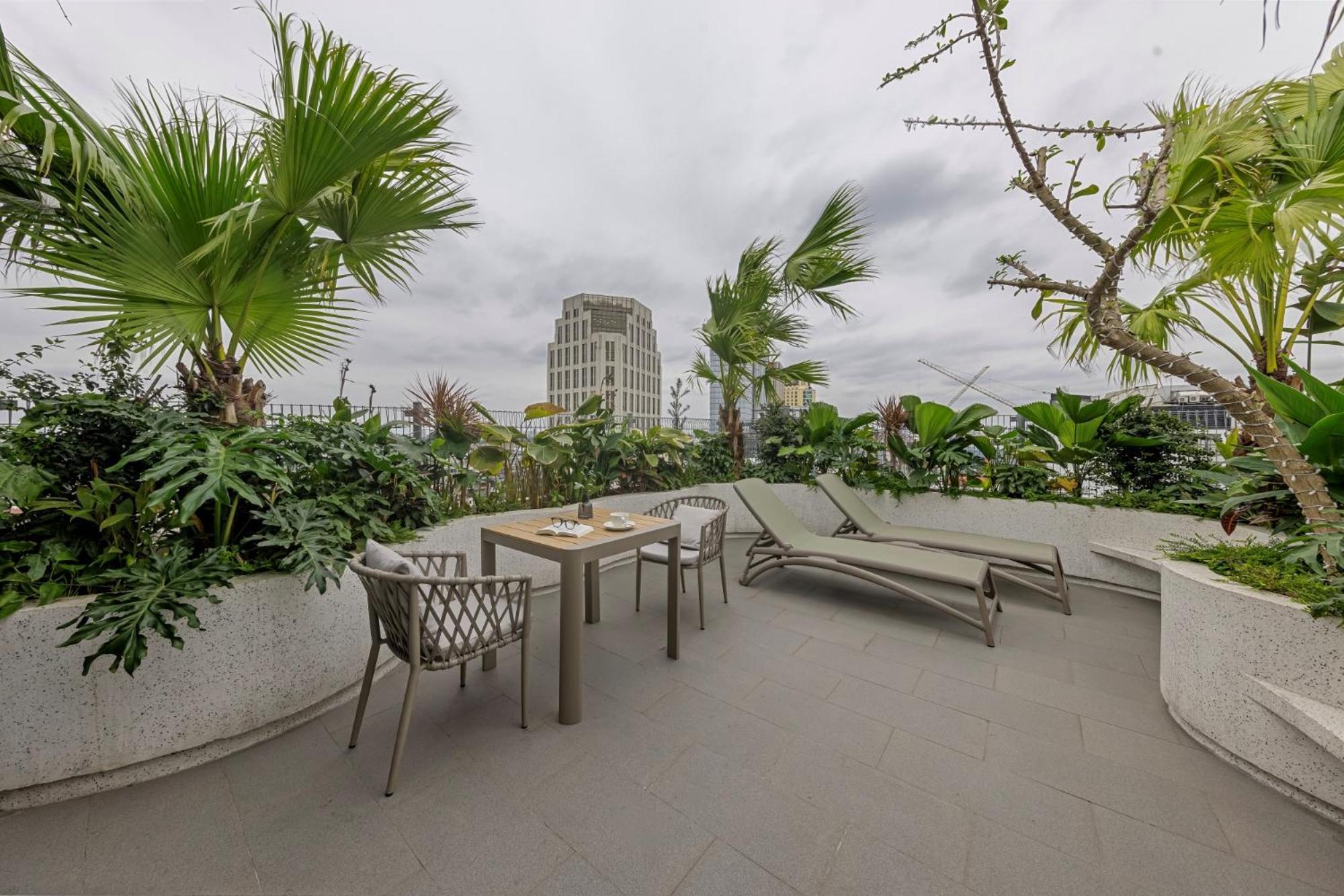 La Siesta Classic Hang Thung Hanoi Zewnętrze zdjęcie Rooftop garden